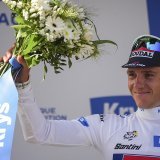 Remco Evenepoel a remporté son premier succès sur le Tour de France. KEYSTONE/AP/Daniel Cole